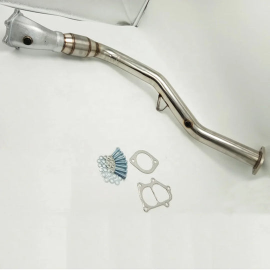Stainless Steel Material Automotive Modification Exhaust Pipe Suitable for Subaru WRX STI 2008-2014 EJ20 EJ25 3 "-BeeSpareParts