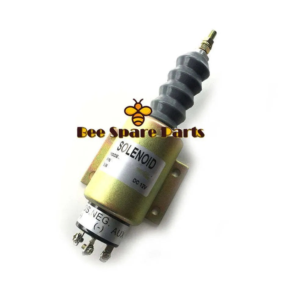 Stop Solenoid 2000-4505 2001-12E2U1B2S1A 3 Terminals for Woodward 12V-BeeSpareParts