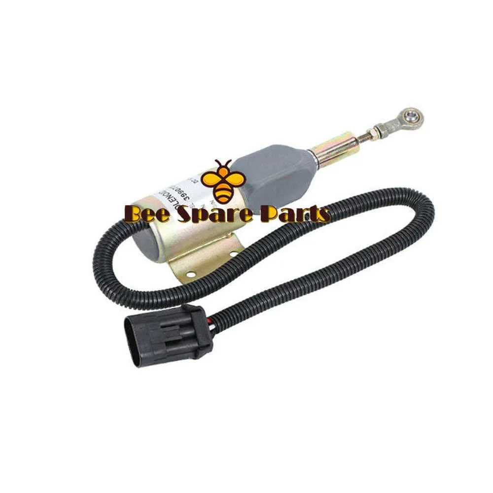 Stop Solenoid 3990771 SA-4931-12 DC12V Fuel Shutdown Solenoid Cut Off Solenoid for Excavator Engine Aftermarket Parts-Solenoid & Solenoid Valve-BeeSpareParts