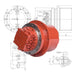 TM04A Final Drive Travel Motor Assy For Mini Excavators B37 EX35 PC35 E303.5 IHI35J-BeeSpareParts