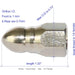 XZT 1/4" Female 4000psi Sewer Jetter Nozzle (S16),button Nose,Pressure Drain Jetter Hose Nozzle-BeeSpareParts