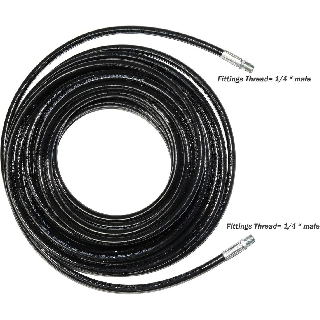 XZT 3000 PSI 1/4 Inch 50 FT Sewer Jetter Kit for Pressure Washer, Button Nose and Rotating Nozzle for Pressure Washer,Pressure Washer Drain Hose kit,Kitchen Drain Cleaner (50)-BeeSpareParts