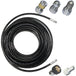 XZT 3000 PSI 1/4 Inch 50 FT Sewer Jetter Kit for Pressure Washer, Button Nose and Rotating Nozzle for Pressure Washer,Pressure Washer Drain Hose kit,Kitchen Drain Cleaner (50)-BeeSpareParts