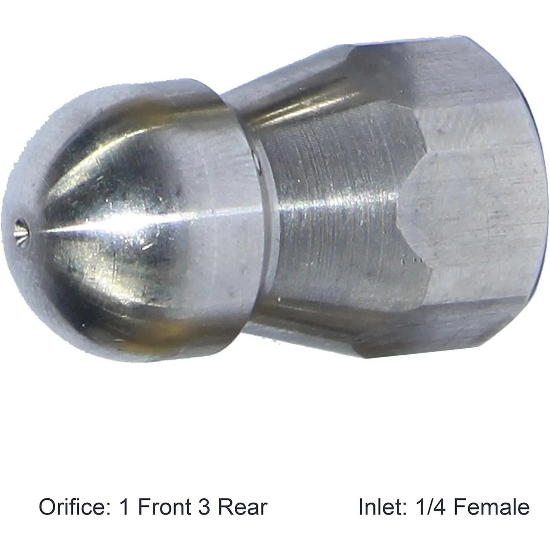 XZT 4000psi Sewer Drain Nozzle,Rotating Button Nose,Pressure Washer Sewer Drain Hose Nozzle (S13-1/4)-BeeSpareParts