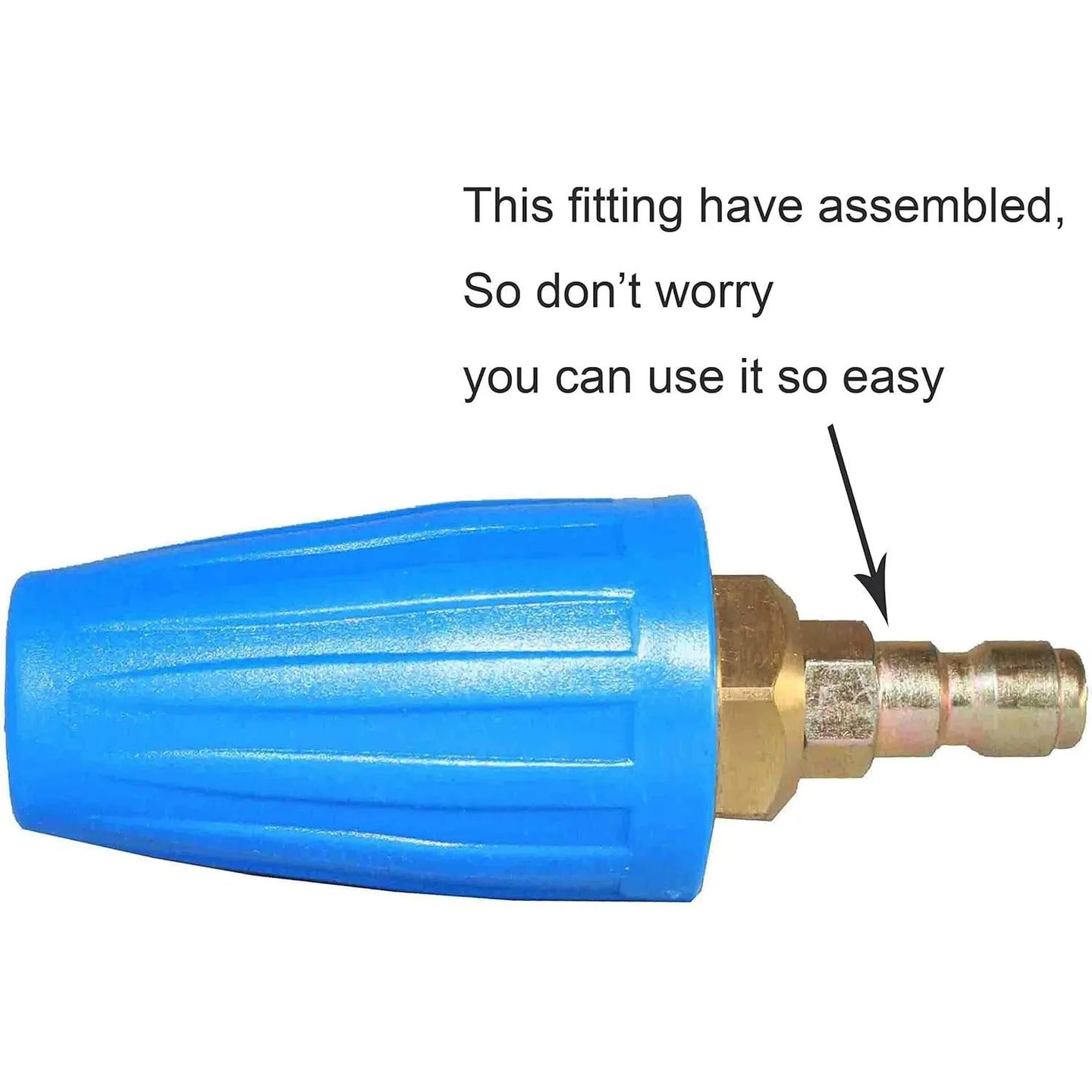 XZT 4.0 Pressure Washer Rotating Turbo Nozzle 4000 PSI 4 GPM with Spray Nozzle Tips Kit-BeeSpareParts