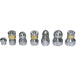 XZT-7Pack 4000psi Sewer Jetter Nozzle Kit,Rotating Button Nose,Pressure Washer Drain Jetter Hose Nozzle-BeeSpareParts