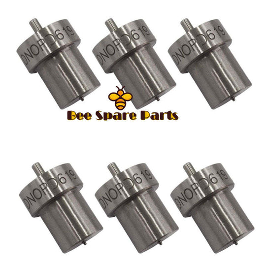 6 Piece Fuel Injector Nozzle DN0PD619 093400-6190 Nozzles for 1KZ-T/1HZ-T/5L-E