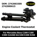 A2742000615 A2742003300 2742003300 2742000615 Engine Coolant Thermostat For Mercedes Benz C200 C180 C300 CLS260 GLC200 E200 E250-BeeSpareParts