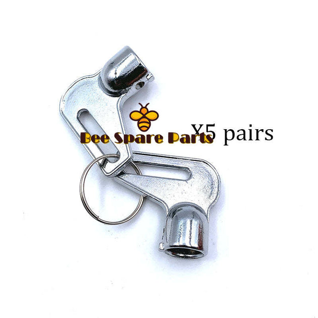 10pcs Excavator Accessories Ignition Switch Starter Pipe Key Cast Zinc For Lovol Sany Equipment