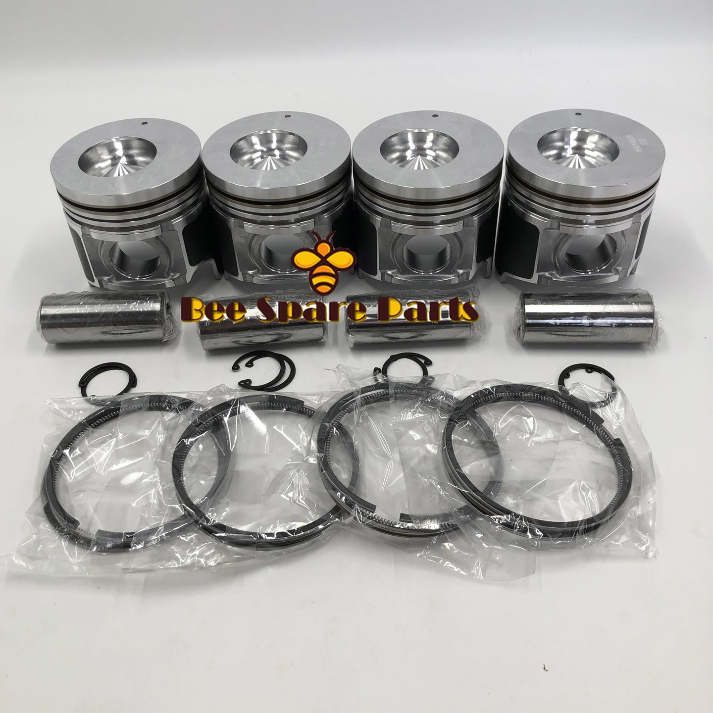 New 4 Sets STD Piston Kit With Ring ME018825 Fit For Mitsubishi 4D35 Engine 110MM