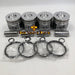 New 4 Sets STD Piston Kit With Ring ME018825 Fit For Mitsubishi 4D35 Engine 110MM