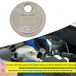 2 Pack Automobile And Motorcycle Spark Plug Gap Adjustment Tool 0.6-2.4mm Coin Type Spark Plug Gauge