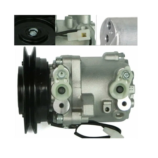 AC Compressor SV07E 3C581-50060 3C581-97590 for Kubota M108S M5040 M6040-Replacement Aftermarket Parts