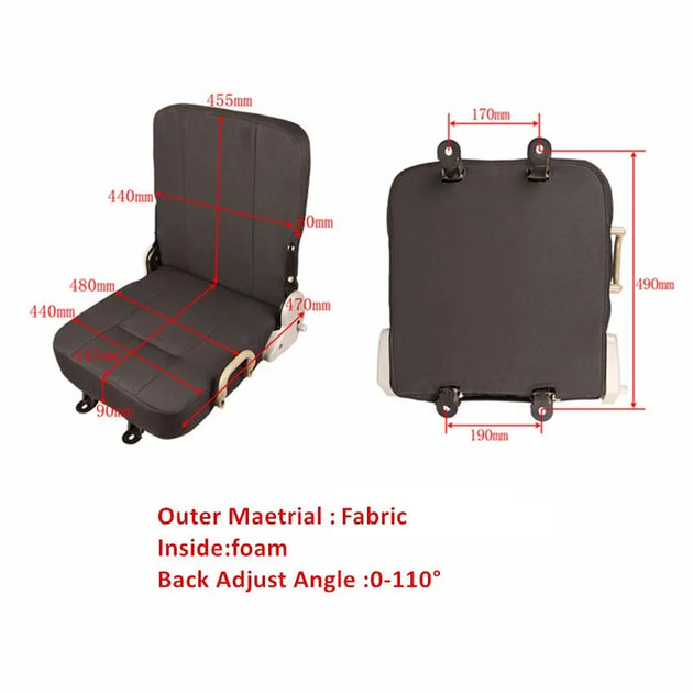 Add a Middle Seat Beside Truck Driver Seat For Truck and RV-BeeSpareParts