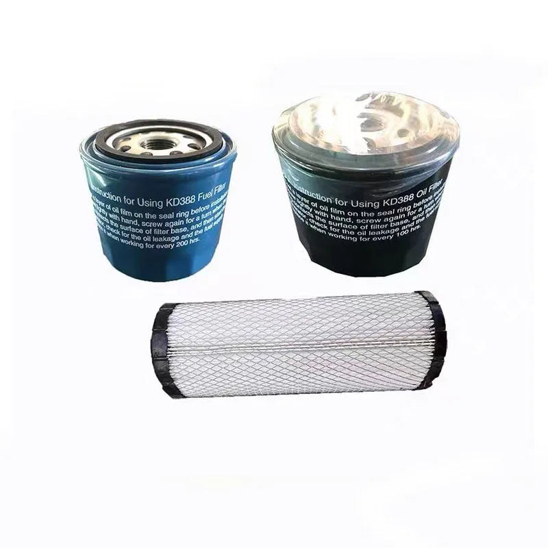 air cartridge KD388-07300 oil filter KD388-09300 fuel filter KD388-10320 air filter element suit for KDE20SS3-BeeSpareParts
