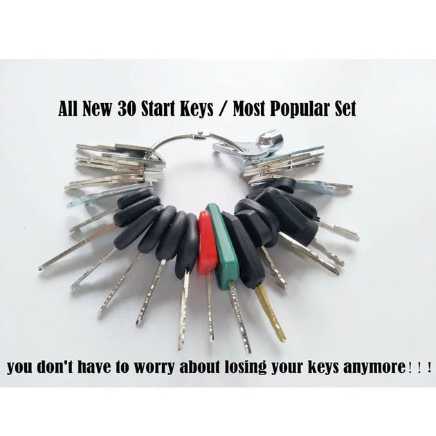 All New 30 Keys Heavy Equipment / Construction Ignition Key Set Most Popular Set-Replacement Aftermarket Parts