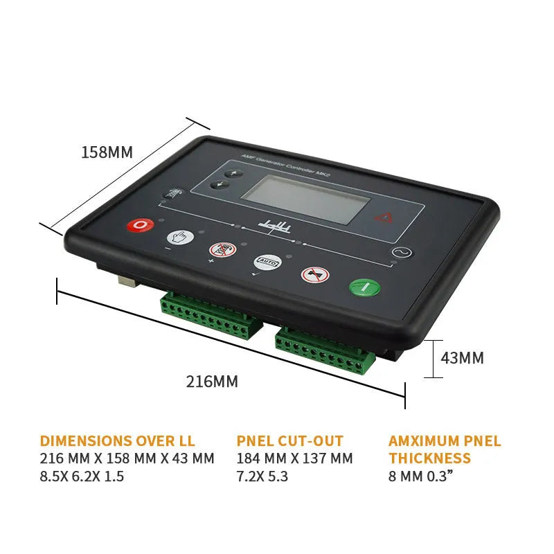 Auto Controller AMF DSE6020 Replace DSE 6020 MK2 DSE6020MK2 for Genset Generator Control-Replacement Aftermarket Parts
