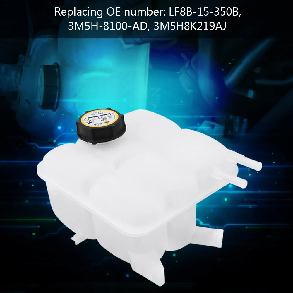 Auto Coolant Recovery Tank Expansion Bottle Reservoir W/ Cap for Mazda 3 2004-2012 LF8B-15-350B - intl-BeeSpareParts