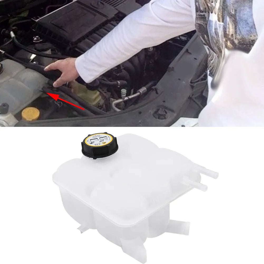 Auto Coolant Recovery Tank Expansion Bottle Reservoir W/ Cap for Mazda 3 2004-2012 LF8B-15-350B - intl-BeeSpareParts