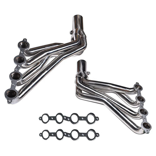 Automotive Exhaust Manifold Conversion and Exchange Suitable for Chevrolet C10LS Truck LS1 LS2 LS3 LS6 3/4" 4.8L 5.3L 5.7L 6.0L-Replacement Aftermarket Parts