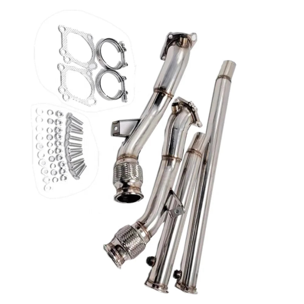 Automotive Exhaust Pipe Modification Suitable for Audi S4 B5 A6 Allroad C5 2.7L 2.5" K03 Turbo and Upgraded K04 RS6 Turbo-BeeSpareParts
