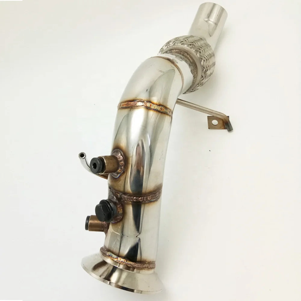 Automotive Modification Exhaust Pipe Tailpipe Head Section Exhaust Customization Suitable for BMW Exhaust Manifold Downcomer-Replacement Aftermarket Parts