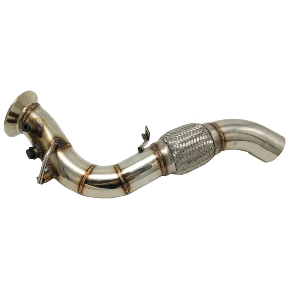 Automotive Modification Exhaust Pipe Tailpipe Head Section Exhaust Customization Suitable for BMW Exhaust Manifold Downcomer-Replacement Aftermarket Parts