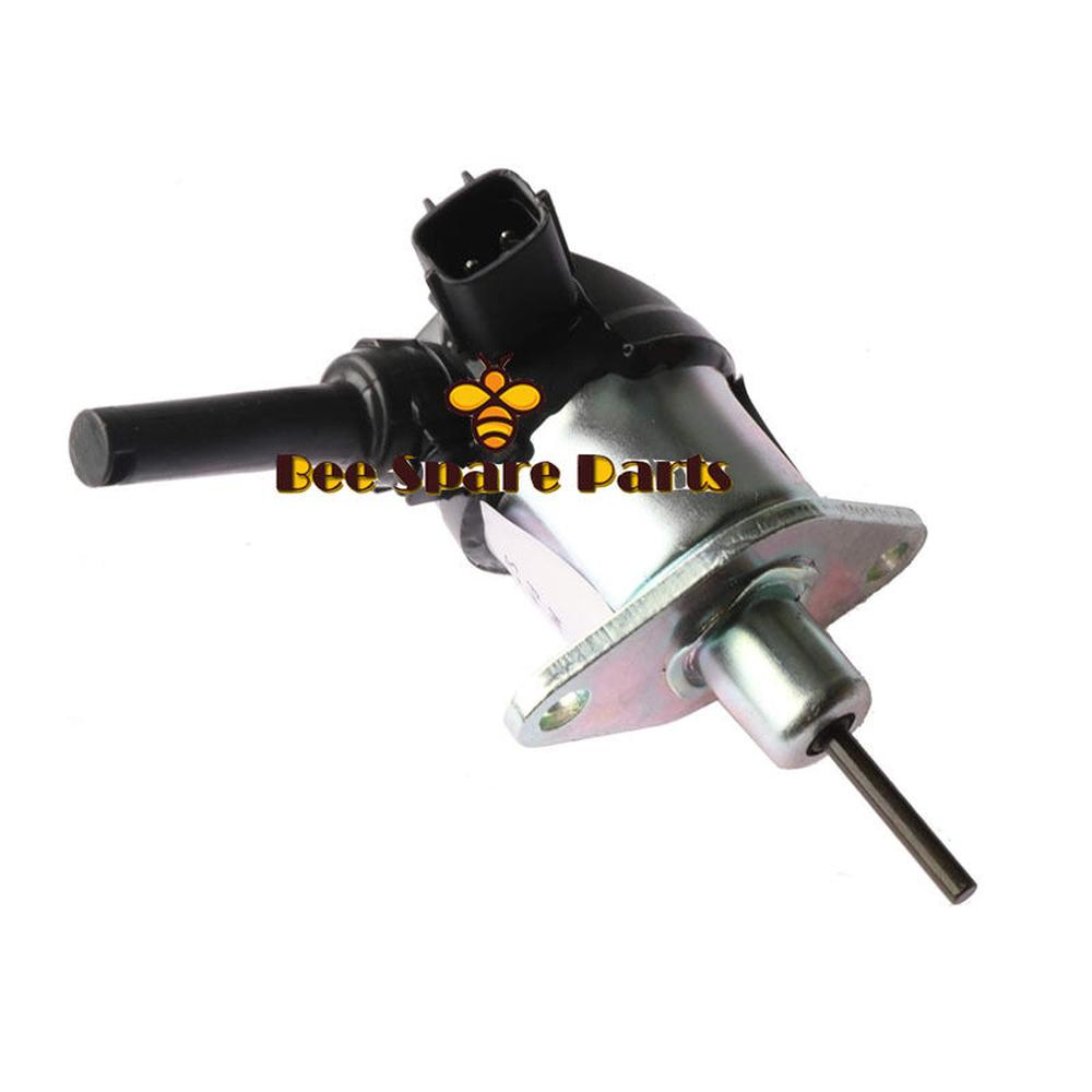 12V Stop Solenoid 1G772-60010 1G772-60012 for Kubota V3307 Engine SVL75 M6040DTC M6040F M7040DT-Replacement Aftermarket Parts