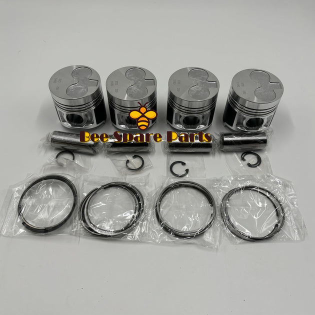New 4 Sets STD Piston Kit With Ring 115017581 21401831 Fit For Perkins 404C 404D Engine 84MM