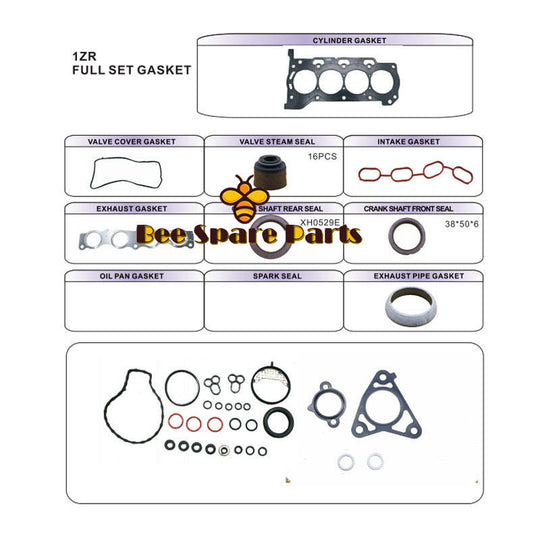 04111-37092 FULL GASKET KIT TOYOTA 1ZR-FE FOR AURIS COROLLA FIELDER