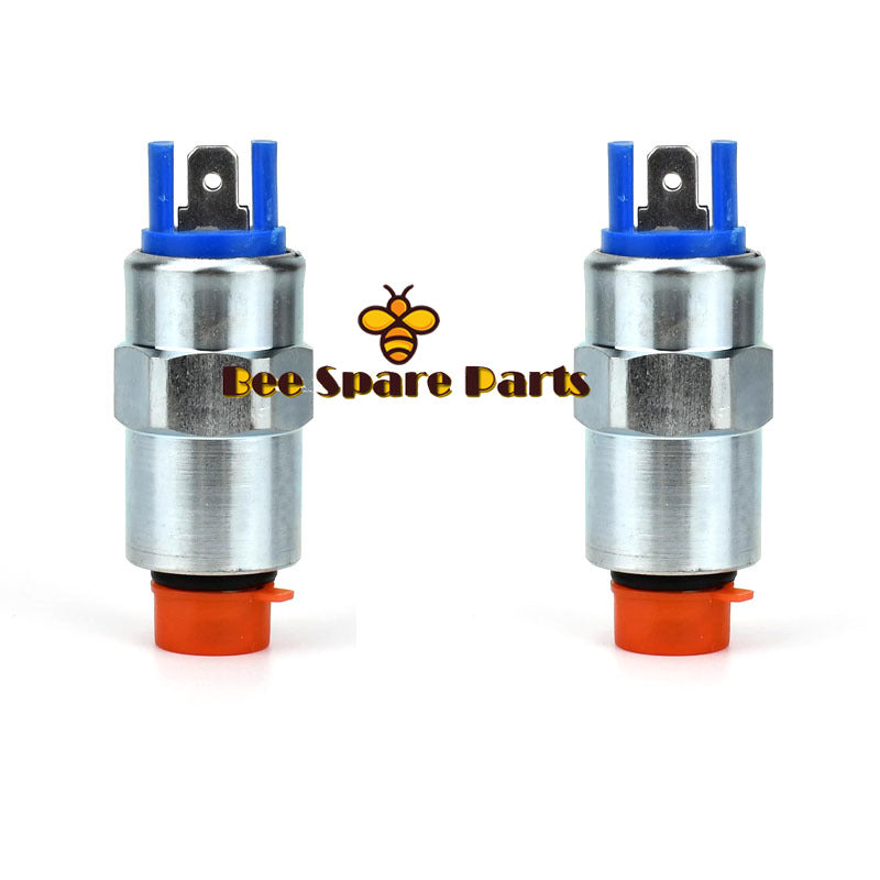 2pcs 12V Fuel Shut Off Solenoid 17/105201 17-105201 17105201 for JCB Loaders 2CX 3CX 4CX 5CX MIDI CX 185 195 407ZX 408 408BZX