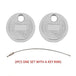 2 Pack Automobile And Motorcycle Spark Plug Gap Adjustment Tool 0.6-2.4mm Coin Type Spark Plug Gauge