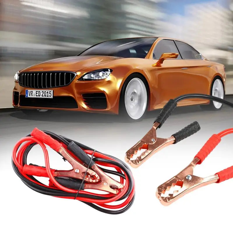Black/Red 500A Battery Clip Car Leads Booster Cable 4 Meters PVC Thicken Battery Jump Start Leads Cable Accessories For Cars-BeeSpareParts