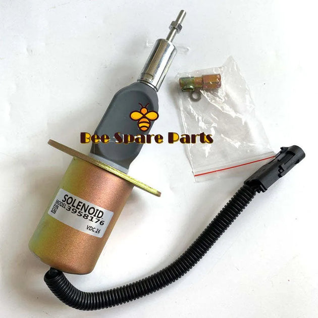 Buy 24V Fuel Flameout Solenoid Valve 3958176 SA-4978-24 For Cummins 6BTA-M2 5.9L-Solenoid & Solenoid Valve-BeeSpareParts