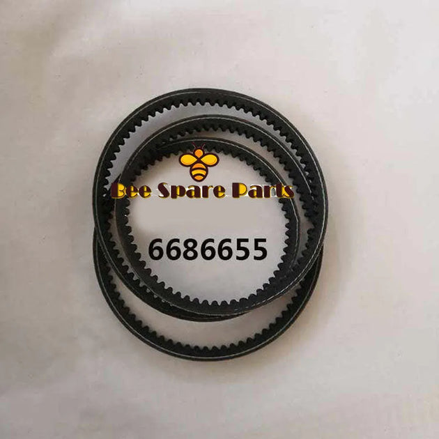 Buy 2pcs Alternator / Water Pump Belt 6686655 for Bobcat T2250 V417 A300 S220 S250 S300 S330 T250 T300 T320-BeeSpareParts