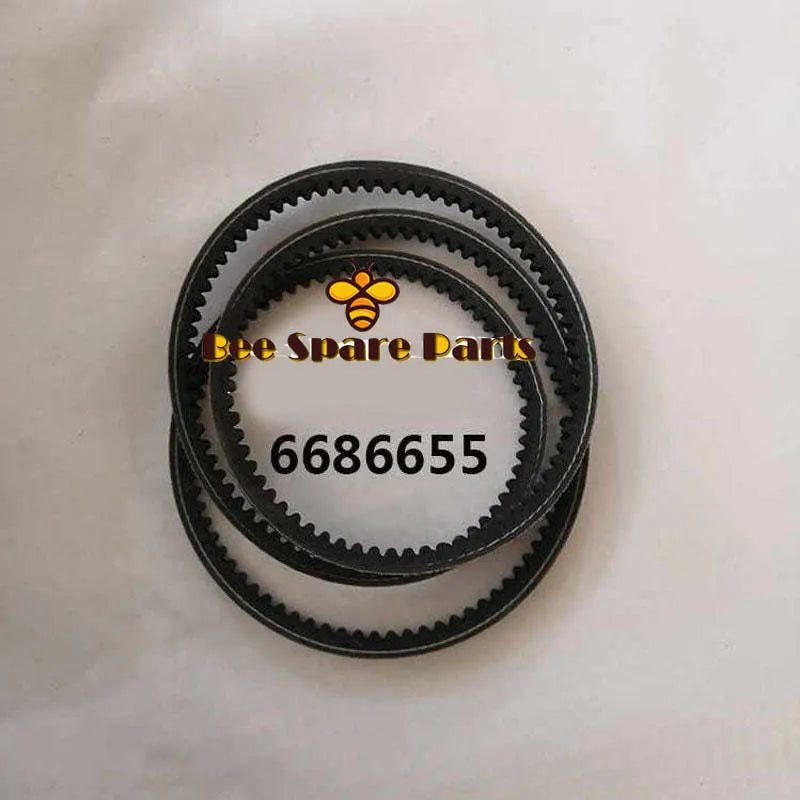 Buy 2pcs Alternator / Water Pump Belt 6686655 for Bobcat T2250 V417 A300 S220 S250 S300 S330 T250 T300 T320-BeeSpareParts