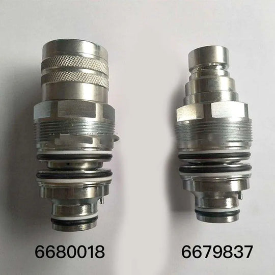 Buy Flat Face Coupler Kit Hydraulic Coupler 6679837 6680018 for Bobcat 753 763 773 863 864 883 A220 A300 A770 S130 S150 S160-BeeSpareParts