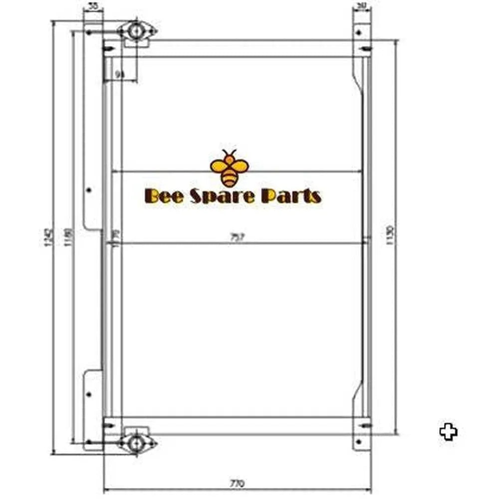 Buy Oil Cooler 4682426 4682425 For Hitachi Excavator EX1200-6-Replacement Aftermarket Parts