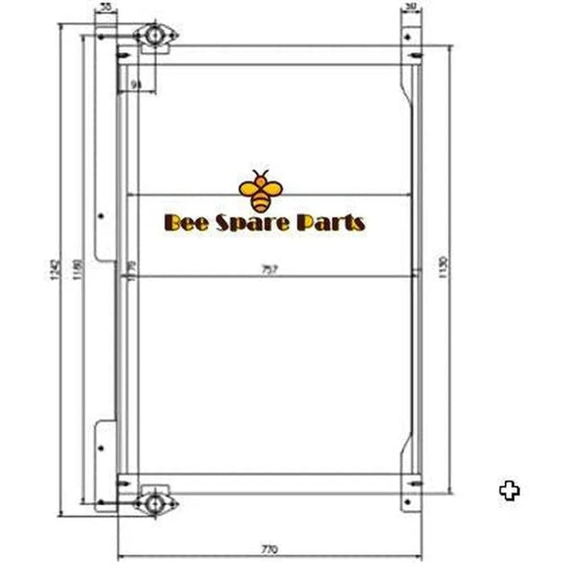 Buy Oil Cooler 4682426 4682425 For Hitachi Excavator EX1200-6-Replacement Aftermarket Parts