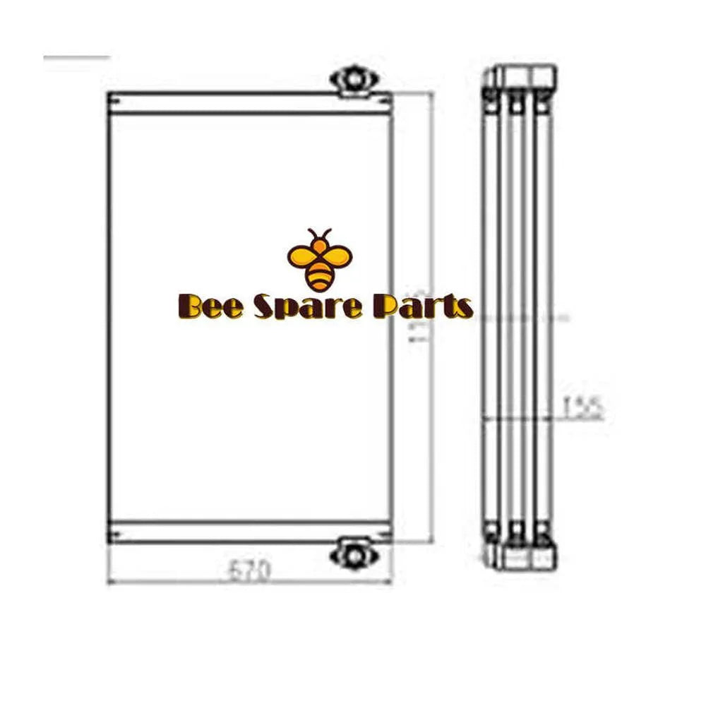 Buy Oil Cooler K9001935 for Doosan Excavator DH500-7 DX420 DX480LC DX520-BeeSpareParts