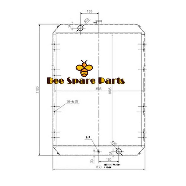 Buy Radiator 13G21000 for Komatsu Doosan Excavator Solar 230LC-V 225LC-V 225LC-V-BeeSpareParts