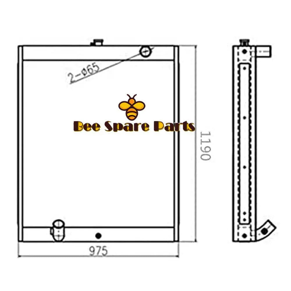 Buy Water Tank Radiator 13C91000 for Doosan Excavator S330LC-V-BeeSpareParts