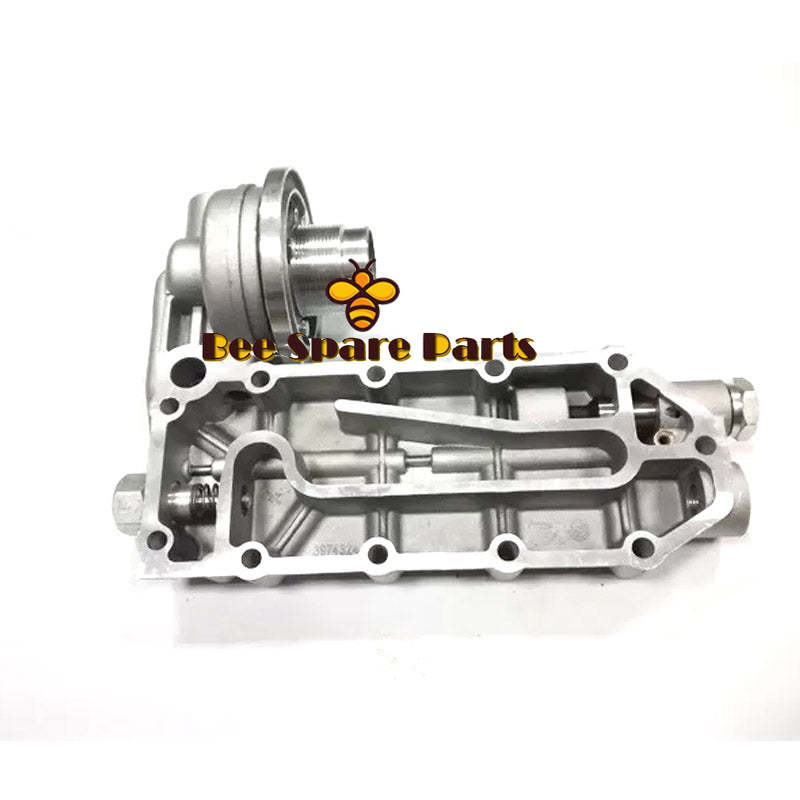 6D114 6CT Oil Cooler Cover Oil Cooler Housing Oil Cooler Core For Komatsu Excavator PC300-7 PC360-7 3974324