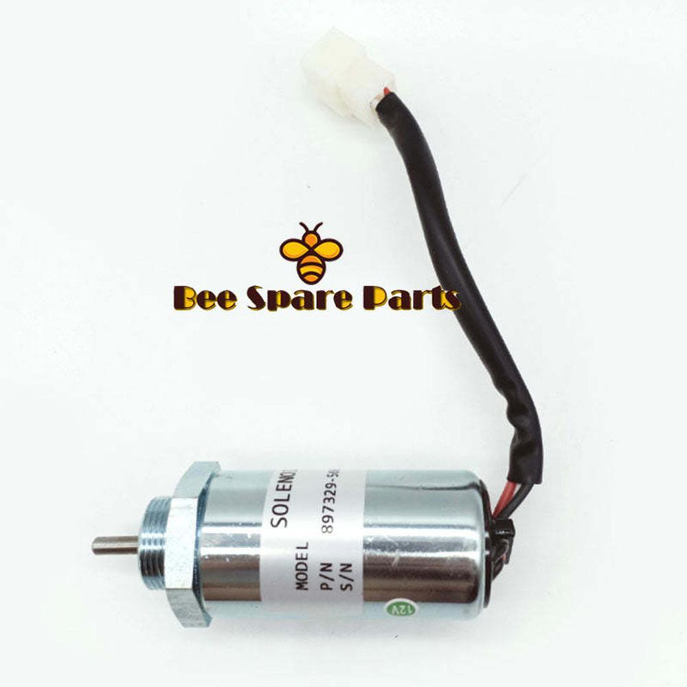 Solenoid MV1-81 12V for Isuzu Engine 3LD1 4LE1 3LD2 4LE2 for Hitachi Excavator EX35U EX27U EX50U-Replacement Aftermarket Parts