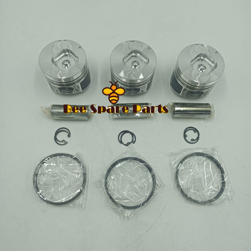 New 3 Sets STD Piston Kit With Ring 8-97176-891-0 Fit For Isuzu 3KC2 Engine 74MM