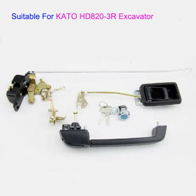 Cab Door Lock Assembly Fit For Kato HD820-3R Excavator-Replacement Aftermarket Parts
