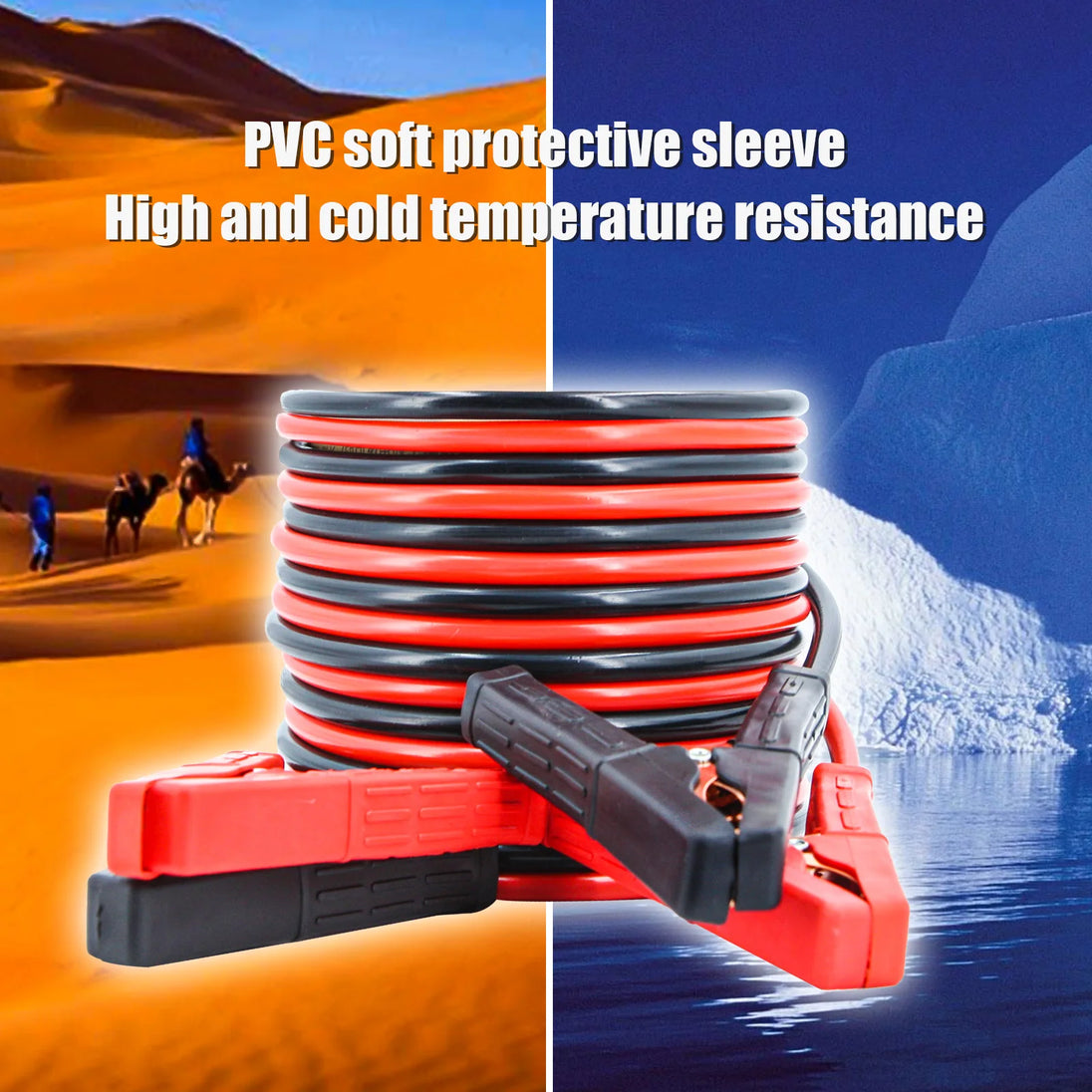 Car Emergency Power Start Cable Auto Battery Booster Jumper Copper Power Wire Kit Accessories For SUV Van RV Camper Bus-BeeSpareParts