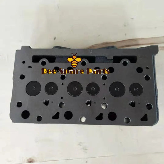 Complete Cylinder Head For Kubota D1703 Engine New Model With 4 Water-holes-Replacement Aftermarket Parts