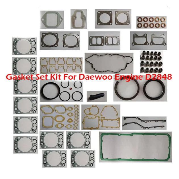 Complete Engine Full Gasket Set Kit For Daewoo Engine D2848 8 Cylinder-BeeSpareParts