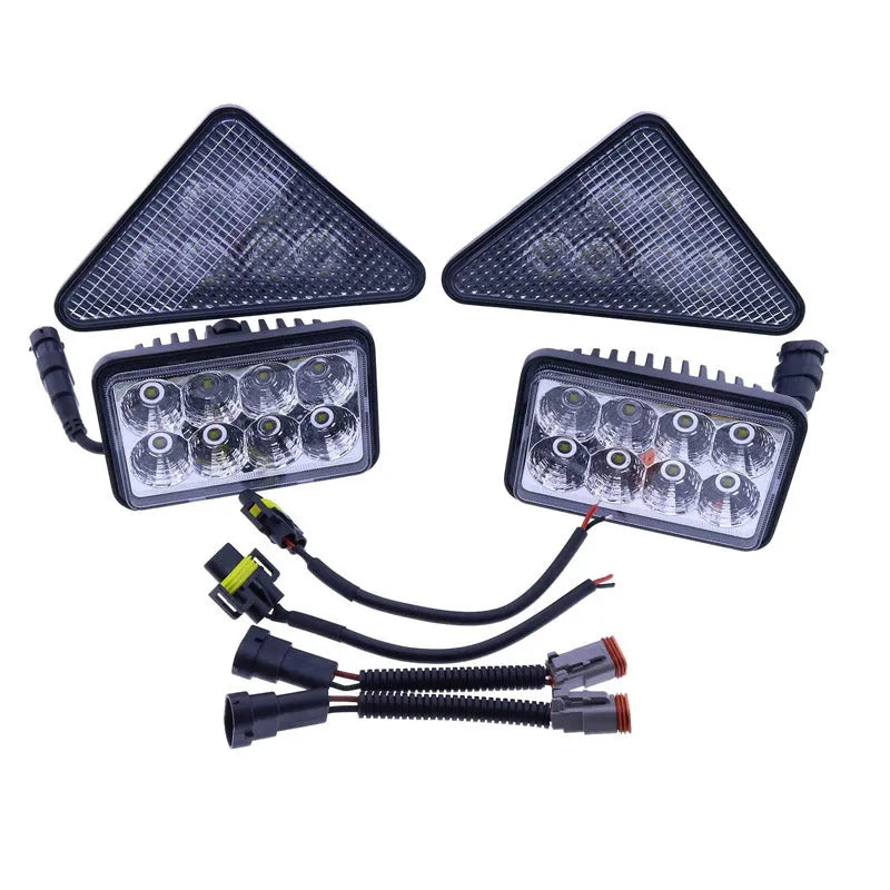 Complete LED Light Kit Compatible with Bobcat Skid Steer 751 753 763 773 863 864 873 883 963 A220 A300 S130 S150 S160 S175 S185 S205 S220 S250 S300 S330 T140 T180 T190 T200 T250 T300 T320-BeeSpareParts